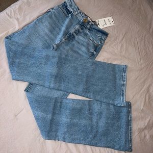 Zara Extra Long Z1975 High Rise Flare Jeans